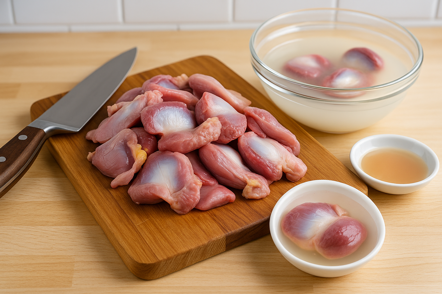 how to clean turkey gizzards tools and gizzards